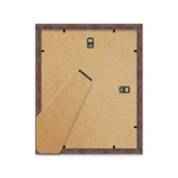 "10X8"" Walnut Frame With Mount For 8X6"" Pictures 20mm Thin Edge Portrait And Landscape Display With Wall Hooks And Kickstand" - thumbnail 3
