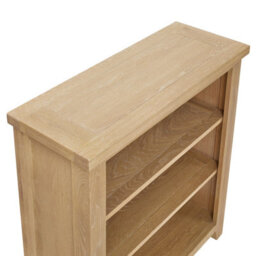 The Furniture Market Cheshire Whitewash Oak Small Low Bookcase - thumbnail 6