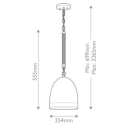 Luminosa Lighting Elstead Hinkley Nash Dome Pendant Ceiling Light Traditional Heritage Brass 1X E27 - thumbnail 3