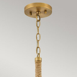 Luminosa Lighting Elstead Hinkley Nash Dome Pendant Ceiling Light Traditional Heritage Brass 1X E27 - thumbnail 5