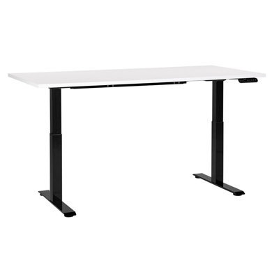 Beliani Electric Adjustable Standing Desk Destines White/ Black 160 Cm 72 Cm - image 1