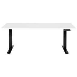 Beliani Electric Adjustable Standing Desk Destines White/ Black 160 Cm 72 Cm - thumbnail 5