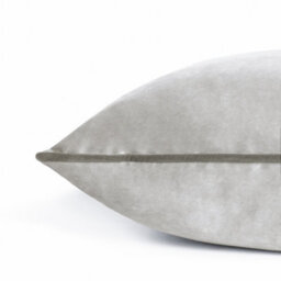 furn. Furn Meridian Velvet Polyester Filled Cushion, Dove/charcoal, 45 X 45Cm - thumbnail 4