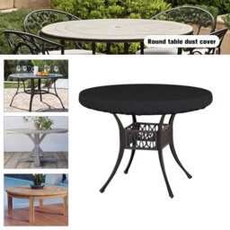 Round Patio Table Cover, Waterproof Tablecloth, And Dustproof Furniture Cover (104 Cm Diameter Round) - thumbnail 3