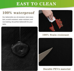 Round Patio Table Cover, Waterproof Tablecloth, And Dustproof Furniture Cover (104 Cm Diameter Round) - thumbnail 5