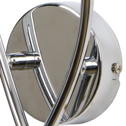 GoodHome Phaidros Chrome Effect Double Wired Wall Light - thumbnail 6