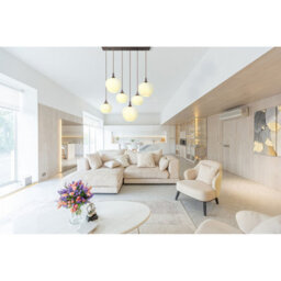 Luminosa Lighting Luminosa Maxy Cluster Pendant Ceiling Light Coffee Colored Opal Glass Shade 6X E27 - thumbnail 5