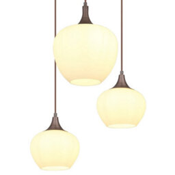 Luminosa Lighting Luminosa Maxy Cluster Pendant Ceiling Light Coffee Colored Opal Glass Shade 6X E27 - thumbnail 4