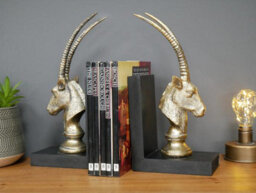 Antelope Bookends Shelf Tide Statues - thumbnail 5