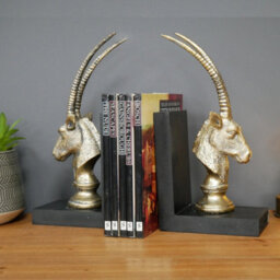 Antelope Bookends Shelf Tide Statues - thumbnail 1