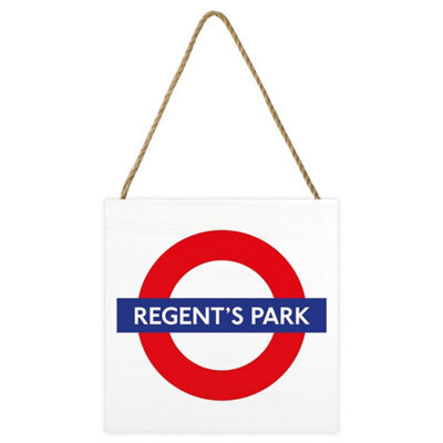 Transport For London Regents Park Wooden Block White/red/blue (2.7Cm X 20Cm X 20Cm) - image 1