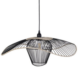 KAWOTI 1-Light Pendant Light With Textured Glass Shade, Adjustable Cord Hanging Ceiling Light For Kitchen Island