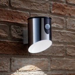 Auraglow Stainless Steel Battery Powered Pir Motion Sensor Wall Light - Hixon