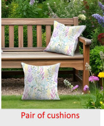 Luxury Living Meadow Outdoor Water-Repellant Cushion - Pair - thumbnail 2