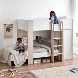 Oakham Meadow Bunk Bed - Pale Wood And White -  Single (90Cm) - thumbnail 4