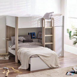 Oakham Meadow Bunk Bed - Pale Wood And White -  Single (90Cm) - thumbnail 3
