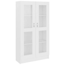 Berkfield Vitrine Cabinet White 82.5X30.5X150 Cm Engineered Wood - thumbnail 2