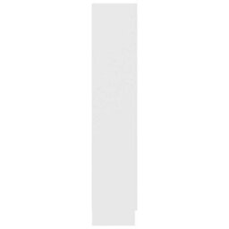 Berkfield Vitrine Cabinet White 82.5X30.5X150 Cm Engineered Wood - thumbnail 7