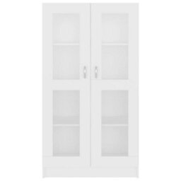 Berkfield Vitrine Cabinet White 82.5X30.5X150 Cm Engineered Wood - thumbnail 6