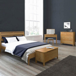 Alba Oak 2 Over 3 Chest Of Drawers - Fully Assembled By Roseland Furniture - thumbnail 2
