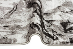 Grey Funky Modern Easy To Clean Abstract Rug For Living Room, Bedroom - 160Cm X 220Cm - thumbnail 3