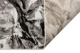 Grey Funky Modern Easy To Clean Abstract Rug For Living Room, Bedroom - 160Cm X 220Cm - thumbnail 2