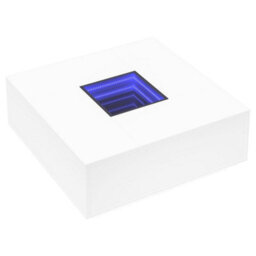 Walplus Coffee Table With Infinity Led White 100X100X40 Cm - thumbnail 3