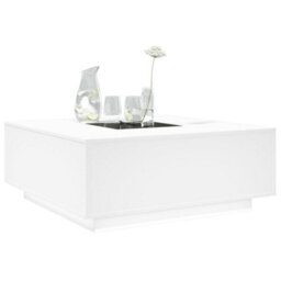 Walplus Coffee Table With Infinity Led White 100X100X40 Cm - thumbnail 5