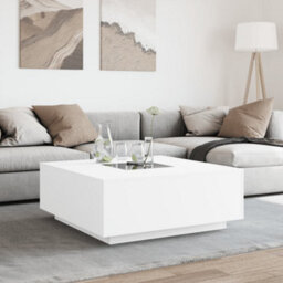 Walplus Coffee Table With Infinity Led White 100X100X40 Cm - thumbnail 4