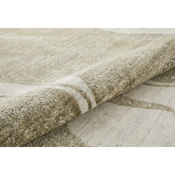 Ivory Abstract Wool Luxurious Modern Easy To Clean Abstract Dining Room Bedroom And Living Room Rug -244Cm X 305Cm - thumbnail 2