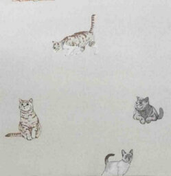 Rapport Purrrfect Reversible Duvet Cover Set Cats And Stripes Bedding Natural - thumbnail 3