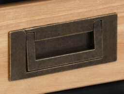 Paulo Desk With 3 Drawers In Black Stain Wax - thumbnail 3