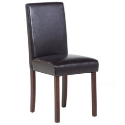 Beliani Set Of 2 Dining Chairs Broadway Faux Leather Dark Brown - thumbnail 5