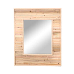Urbn-Living Rectangle Wall Mirror Bamboo Wooden