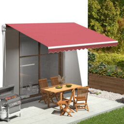 Berkfield Replacement Fabric For Awning Burgundy Red 4.5X3.5 M