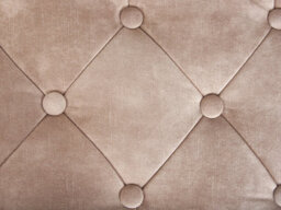 Beliani Upholstered Bench Roseville Velvet Taupe - thumbnail 7