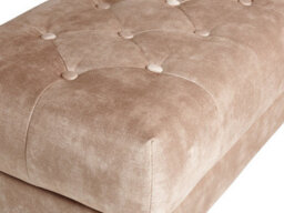 Beliani Upholstered Bench Roseville Velvet Taupe - thumbnail 5