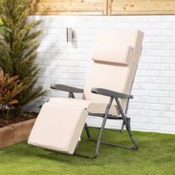 Alfresia Taupe Luxury Relaxer Garden Cushion - thumbnail 2