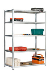 Rhino Racking 180 X 120 X 60Cm - Galvanised - 5 Tier Boltless Heavy Duty Garage Shelving Unit - 1000Kg Load Weight - thumbnail 5
