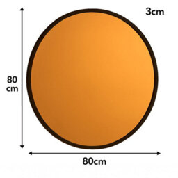 Melody Maison Round Smoked Copper Wall Mirror 80Cm X 80Cm - thumbnail 5