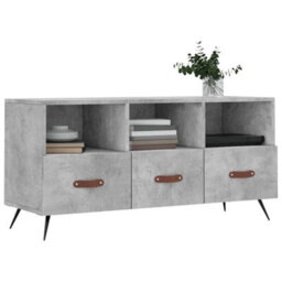 Walplus Tv Cabinet Concrete Grey 102X36X50 Cm Engineered Wood - thumbnail 3