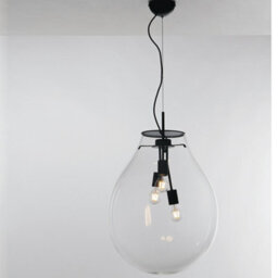 Luminosa Lighting Luminosa Azuma 3 Light Pendant Ceiling Light Transparent 48X69.5Cm - thumbnail 2