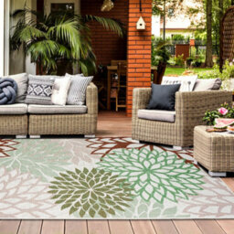 Homeart Outdoor Indoor Rug, Easy Clean, Uv Weather Resistant Rug For Patio, Gardenbellis Mix,160X230Cm - thumbnail 4