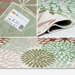 Homeart Outdoor Indoor Rug, Easy Clean, Uv Weather Resistant Rug For Patio, Gardenbellis Mix,160X230Cm - thumbnail 5
