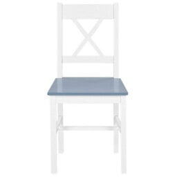 Wyld And Coco Nordicnest Dining Set 4 Seater White Solid Pine Wood 120 X 75 Cm - thumbnail 3