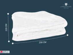 Lancashire Textiles 6 Tog Cotton Duvet - King 230X220Cm - Lightweight, Breathable, Hypoallergenic Luxury Quilt - thumbnail 6