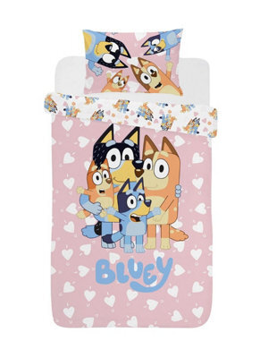 Bluey I Love U Single Duvet Cover And Pillowcase Set - image 1