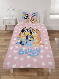Bluey I Love U Single Duvet Cover And Pillowcase Set - thumbnail 2