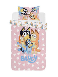 Bluey I Love U Single Duvet Cover And Pillowcase Set - thumbnail 1