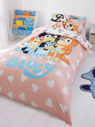 Bluey I Love U Single Duvet Cover And Pillowcase Set - thumbnail 4